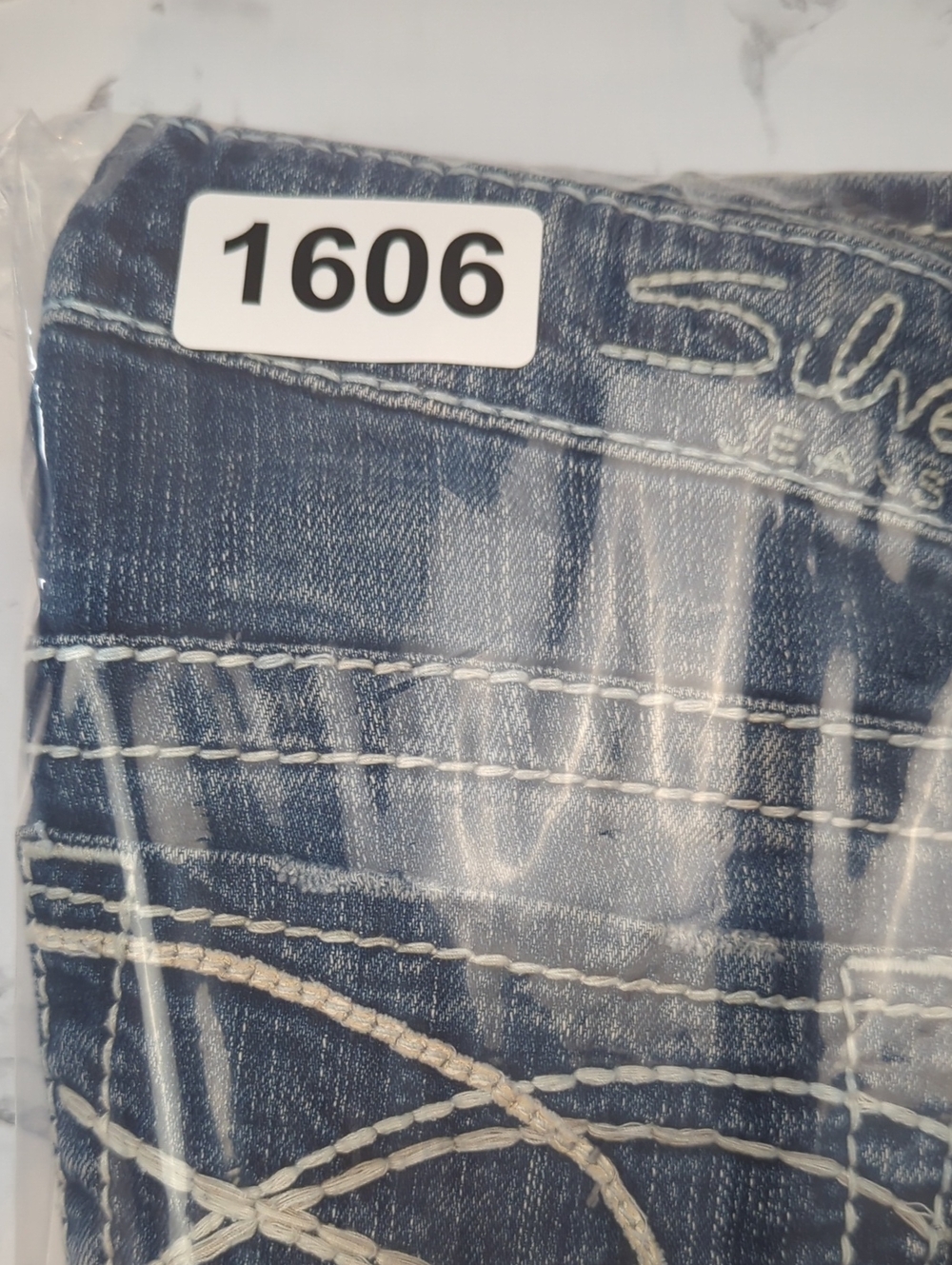 Silver Jeans Co. W27 Frances Flare Distressed Denim Jeans - Picture 10 of 10